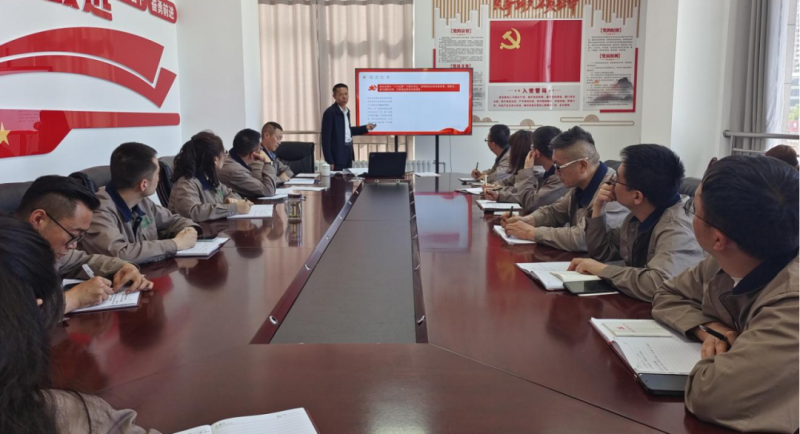 恪守“六大紀(jì)律” 筑牢思想根基——集團(tuán)黨委委員、紀(jì)委書(shū)記赴朝物開(kāi)投公司黨支部講授專題黨課