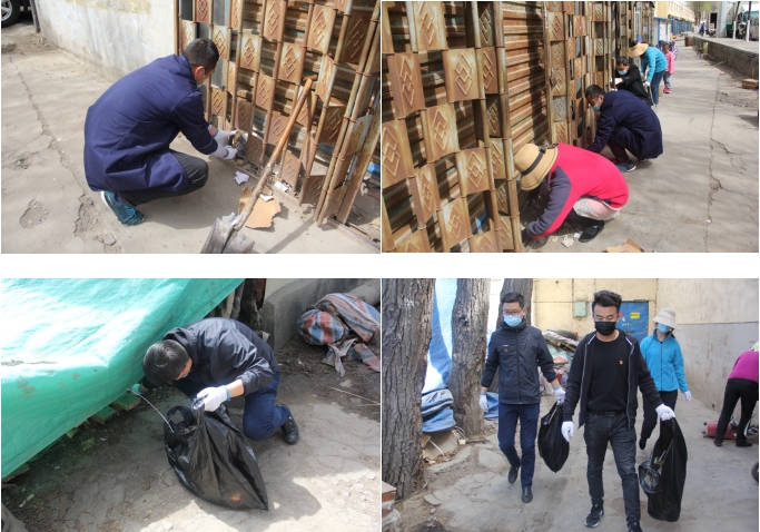 中共青海省第三建筑工程有限公司支部委員會開展“黨旗領(lǐng)航，愛衛(wèi)同行”主題黨日活動